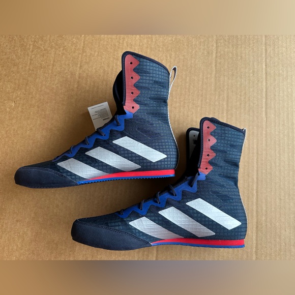 Adidas Box Hog 4 Boxing Shoes Blue Men's 7 - Picture 2 of 7